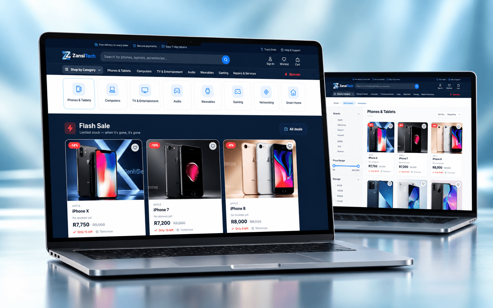 ZansiTech technology storefront