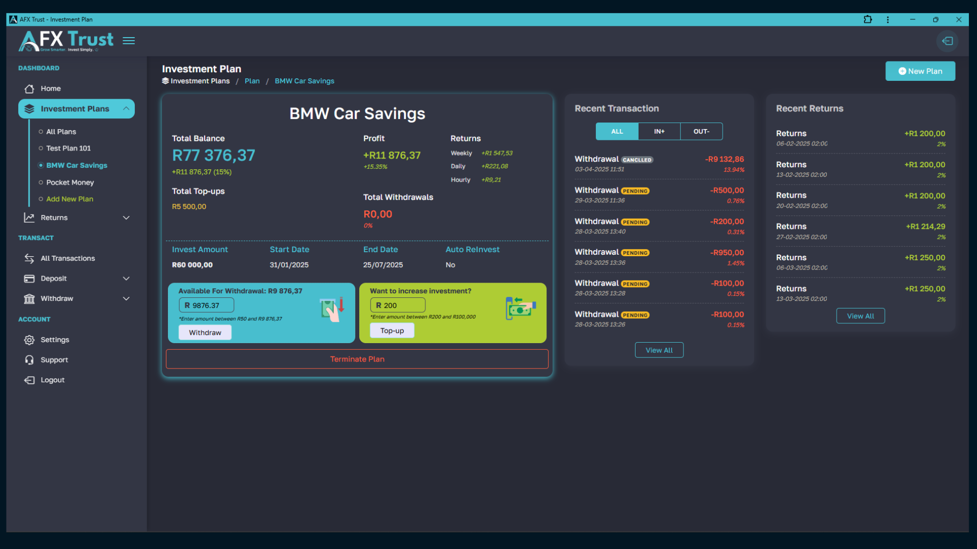 AFX Trust Desktop App